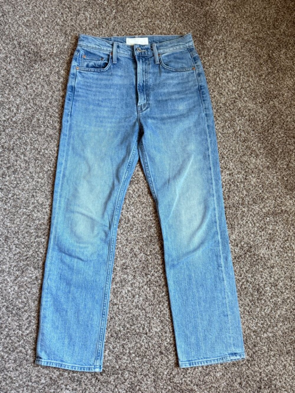 MOTHER High Waisted Rider Ankle Jean, Size 26 - Salt of the Earth Wash - Picture 4 of 14